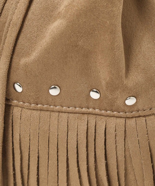 PAGEBOY（ページボーイ）の「スウェードフリンジキンチャク（ショルダーバッグ・レディース・ベージュ/オフホワイト・FREE）」の19枚目の写真