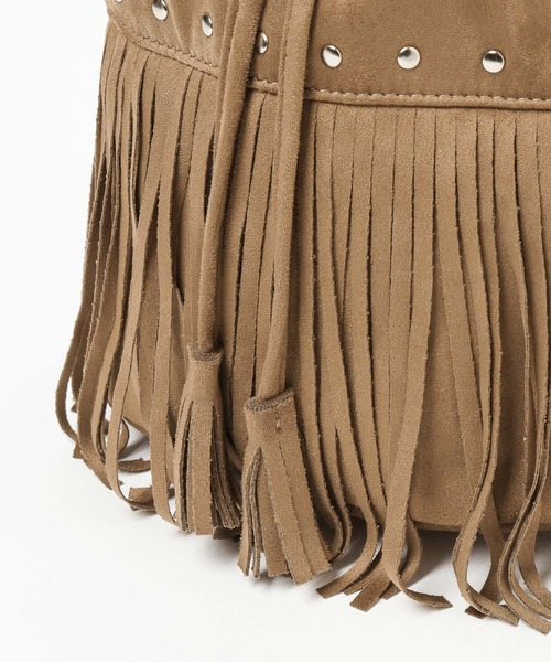 PAGEBOY（ページボーイ）の「スウェードフリンジキンチャク（ショルダーバッグ・レディース・ベージュ/オフホワイト・FREE）」の20枚目の写真