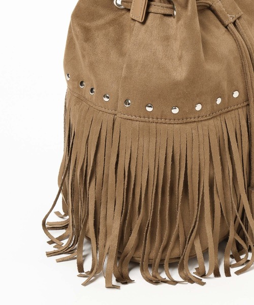 PAGEBOY（ページボーイ）の「スウェードフリンジキンチャク（ショルダーバッグ・レディース・ベージュ/オフホワイト・FREE）」の21枚目の写真