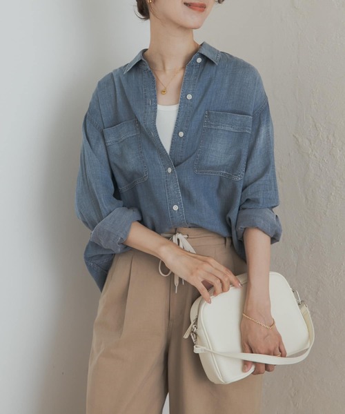 再入荷』シアーデニムシャツ（シャツ/ブラウス）｜URBAN