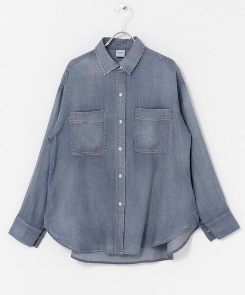 新品☆アーバンリサーチドアーズ　シアーデニムシャツ URBAN RESEARCH DOORS（アーバンリサーチドアーズ）の「シアー