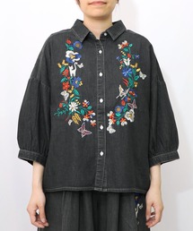 151704-1：刺繍デニムシャツ