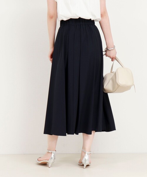 MICO COULIER（ミコクリエ）の「ナイロンストレッチスカート（スカート・レディース・チャコールグレー/ネイビー・38/36）」の6枚目の写真