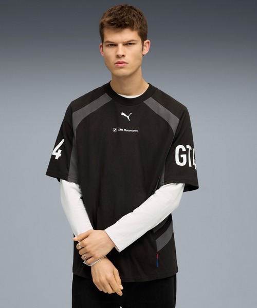 PUMA(プーマ)の「PUMA プーマ メンズ BMW MMS ライフスタイル 半袖 Tシャツ(Tシャツ/カットソー・メンズ・ブルー/ブラック・X-SMALL/X-LARGE/SMALL/MEDIUM/LARGE)」の2枚目の写真