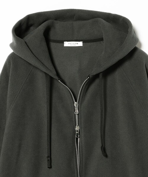 BRILLA per il gusto（ブリッラペルイルグースト）の「ANTICIPO / パイルフリース フーデッド パーカ（Tシャツ/カットソー・メンズ・チャコールグレー/ブラック・48/46/50/52/44）」の4枚目の写真