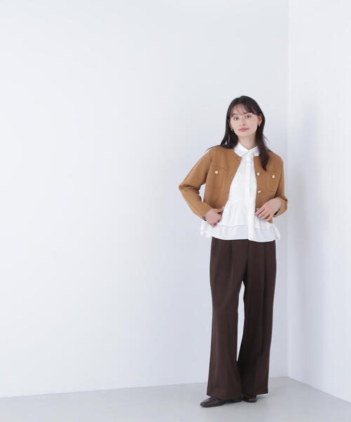 セール】◇エンブレムボタンニットジャケット（カーディガン/ボレロ