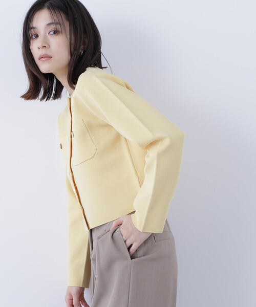 セール】◇エンブレムボタンニットジャケット（カーディガン/ボレロ