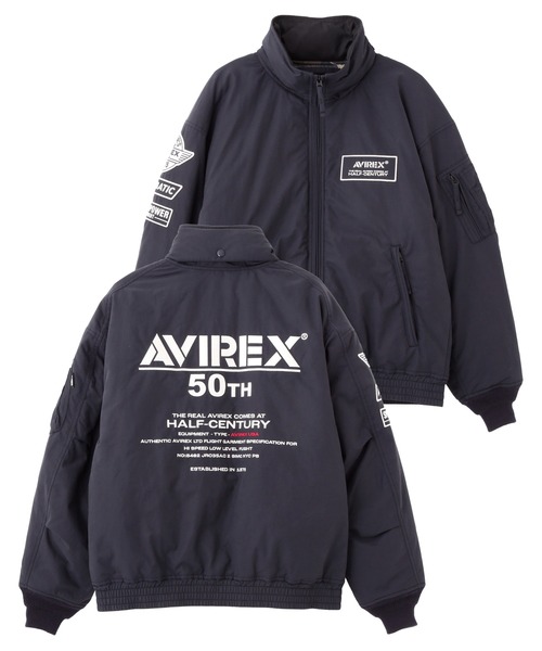 【美品】し93 AVIREX アヴィレックス ナイロンジャケット 黒ブラック L AVIREX アヴィレックス N-2 LIGHT ZONE フライト ジャケット