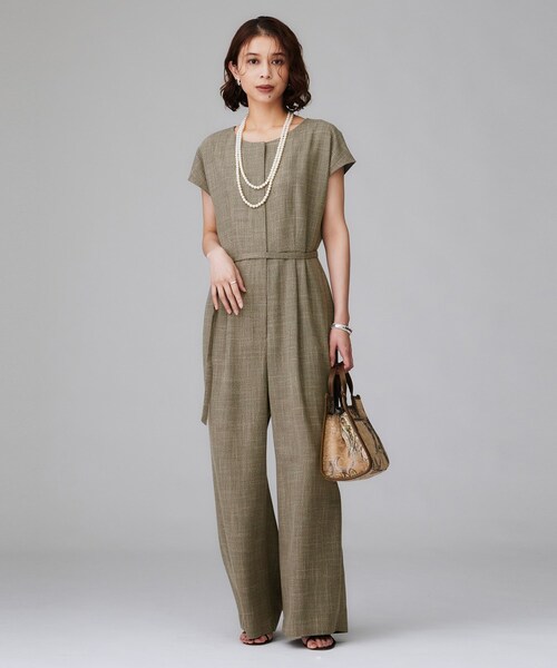 セール】【接触冷感/オールインワン/洗える】梳毛調合繊コンビネゾン