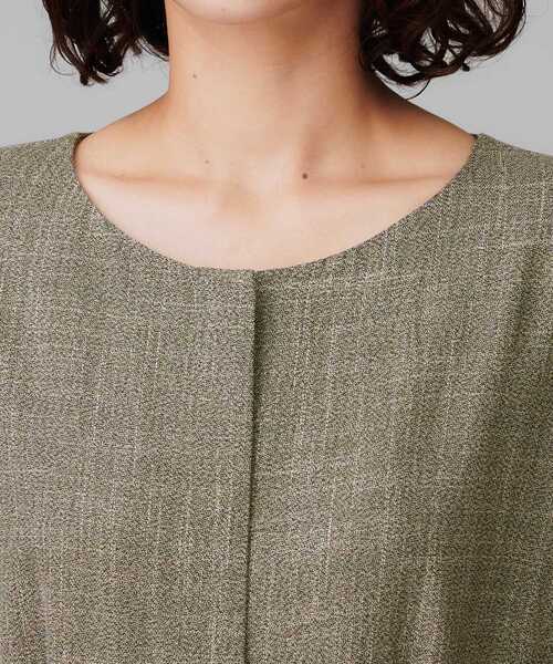 UNTITLED（アンタイトル）の「【接触冷感/オールインワン/洗える】梳毛調合繊コンビネゾン（サロペット/オーバーオール・レディース・ライトベージュ・48/44/04/02/01/00）」の3枚目の写真