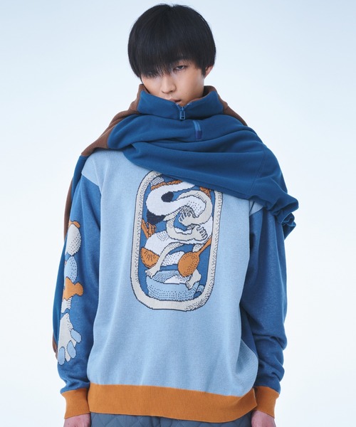セール】森優 Jacquard Cotton Sweater（ニット/セーター）｜TXA