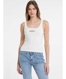GUESS JEANS | GUESS JEANS Tank Top Slim Rib Embro タンクトップ  (タンクトップ)