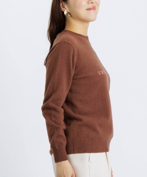 STUDIO PICONE(スタジオピッコーネ)の「カシミヤ100%ピコストーンニット(ニット/セーター・レディース・ブラウン/ピンク/ホワイト・M/L)」の15枚目の写真