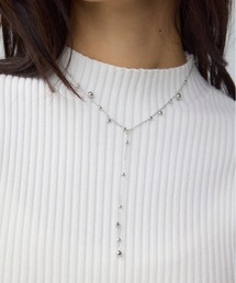 ランダムメタルボールチェーンネックレス