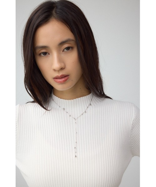 AZUL by moussy（アズールバイマウジー）の「ランダムメタルボールチェーンネックレス（ネックレス・レディース・シルバー/ゴールド系その他・FREE）」の3枚目の写真