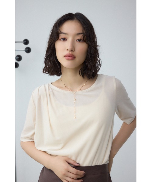 AZUL by moussy（アズールバイマウジー）の「ランダムメタルボールチェーンネックレス（ネックレス・レディース・シルバー/ゴールド系その他・FREE）」の10枚目の写真