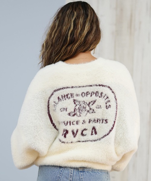 RVCA（ルーカ）の「RVCA/ルーカ セーター BF044-652（ニット/セーター・レディース・オフホワイト/サンドベージュ/ブラック・M）」の2枚目の写真