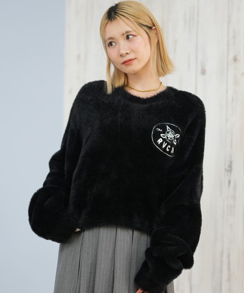 RVCA（ルーカ）の「RVCA/ルーカ セーター BF044-652（ニット/セーター・レディース・オフホワイト/サンドベージュ/ブラック・M）」の10枚目の写真