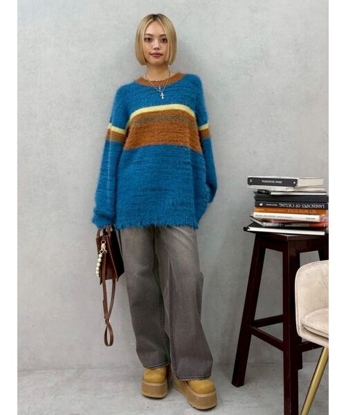 EVRIS(エヴリス)の「フェイクファープラットフォームスリッポン(スリッポン・レディース・ベージュ/ブラック・SMALL/MEDIUM/LARGE)」の11枚目の写真