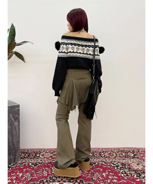 EVRIS(エヴリス)の「フェイクファープラットフォームスリッポン(スリッポン・レディース・ベージュ/ブラック・SMALL/MEDIUM/LARGE)」の18枚目の写真