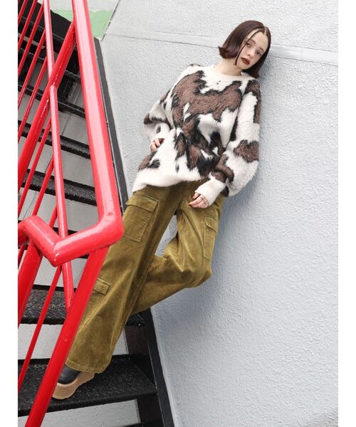 EVRIS(エヴリス)の「フェイクファープラットフォームスリッポン(スリッポン・レディース・ベージュ/ブラック・SMALL/MEDIUM/LARGE)」の22枚目の写真