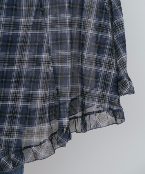 duei(デュイ)の「チェックフレアスカート(スカート・レディース・ブラック×ホワイト/ブルー・FREE)」の9枚目の写真