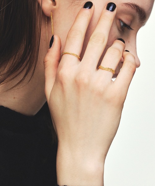 les bonbon(ルボンボン)の「【les bon bon】K18 calmness S ring/カームネス S リング BOB745(リング・レディース・ゴールド・L/M/S)」の1枚目の写真