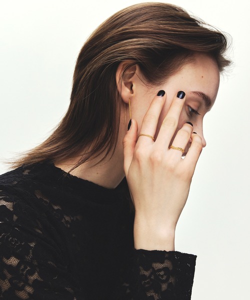 les bonbon(ルボンボン)の「【les bon bon】K18 calmness S ring/カームネス S リング BOB745(リング・レディース・ゴールド・L/M/S)」の2枚目の写真