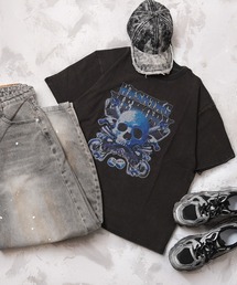 #MEMORY（メモリー）の「【MEMORY】ヴィンテージ加工 ピグメント ロックTシャツ / Vintage-processed pigment-dyed rock T-shirt（Tシャツ/カットソー）」
