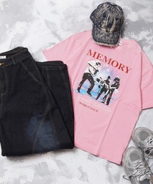 #MEMORY（メモリー）の「【MEMORY】ヴィンテージ加工 ピグメント ロックTシャツ / Vintage-processed pigment-dyed rock T-shirt（Tシャツ/カットソー）」