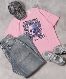 #MEMORY（メモリー）の「【MEMORY】ヴィンテージ加工 ピグメント ロックTシャツ / Vintage-processed pigment-dyed rock T-shirt（Tシャツ/カットソー）」