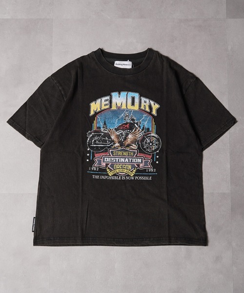 MEMORY】ヴィンテージ加工 ピグメント ロックTシャツ / Vintage 