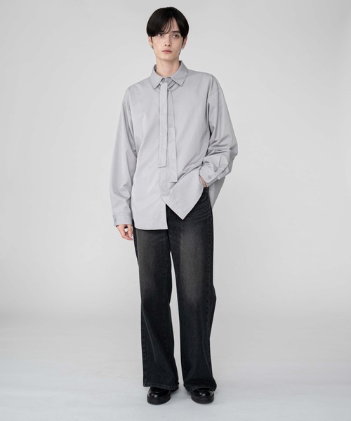 BROWNY（ブラウニー）の「BROWNY/TRボウタイシャツ（シャツ/ブラウス・メンズ・グレー/ホワイト・MEDIUM/LARGE）」の19枚目の写真