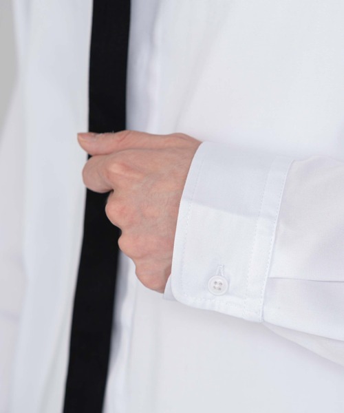 BROWNY（ブラウニー）の「BROWNY/TRボウタイシャツ（シャツ/ブラウス・メンズ・グレー/ホワイト・MEDIUM/LARGE）」の4枚目の写真