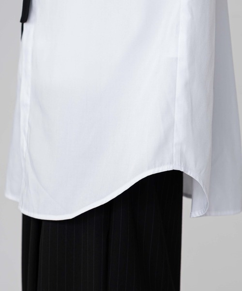 BROWNY（ブラウニー）の「BROWNY/TRボウタイシャツ（シャツ/ブラウス・メンズ・グレー/ホワイト・MEDIUM/LARGE）」の5枚目の写真