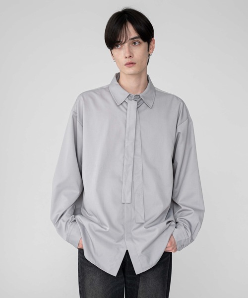 BROWNY（ブラウニー）の「BROWNY/TRボウタイシャツ（シャツ/ブラウス・メンズ・グレー/ホワイト・MEDIUM/LARGE）」の20枚目の写真