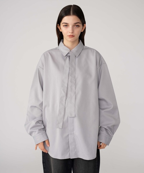 BROWNY（ブラウニー）の「BROWNY/TRボウタイシャツ（シャツ/ブラウス・メンズ・グレー/ホワイト・MEDIUM/LARGE）」の22枚目の写真