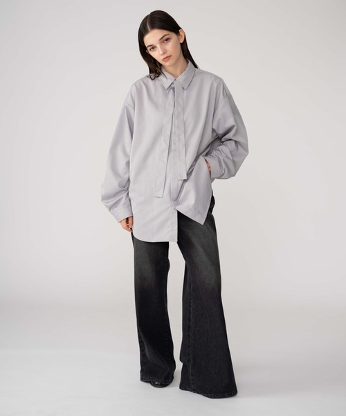 BROWNY（ブラウニー）の「BROWNY/TRボウタイシャツ（シャツ/ブラウス・メンズ・グレー/ホワイト・MEDIUM/LARGE）」の21枚目の写真