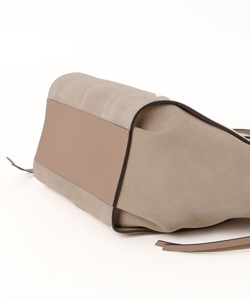 LORISTELLA(ロリステッラ)の「【LORISTELLA】レザーコンビトートバッグ(Q56469)(トートバッグ・レディース・グレー系その他/ブラウン系その他・ALL)」の4枚目の写真