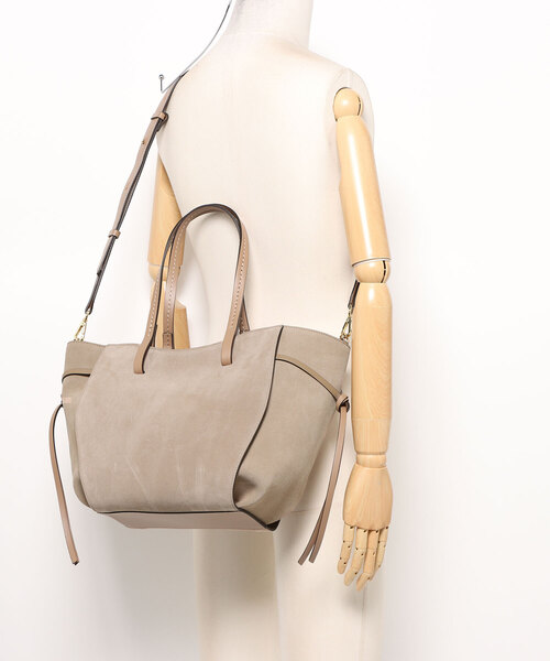 LORISTELLA(ロリステッラ)の「【LORISTELLA】レザーコンビトートバッグ(Q56469)(トートバッグ・レディース・グレー系その他/ブラウン系その他・ALL)」の6枚目の写真