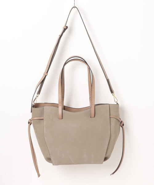 LORISTELLA(ロリステッラ)の「【LORISTELLA】レザーコンビトートバッグ(Q56469)(トートバッグ・レディース・グレー系その他/ブラウン系その他・ALL)」の7枚目の写真