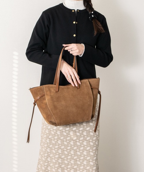LORISTELLA(ロリステッラ)の「【LORISTELLA】レザーコンビトートバッグ(Q56469)(トートバッグ・レディース・グレー系その他/ブラウン系その他・ALL)」の12枚目の写真