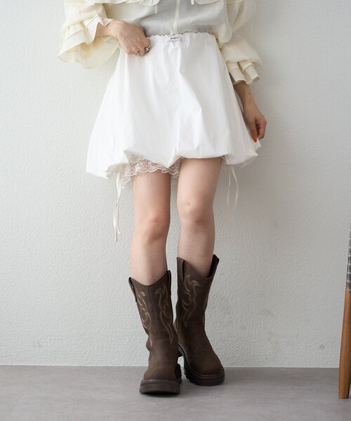Vlas Blomme 今期25SS タブリエ & レイヤードスカート コットン Vlas Blomme 今期25SS タブリエ & レイヤードスカート コットン