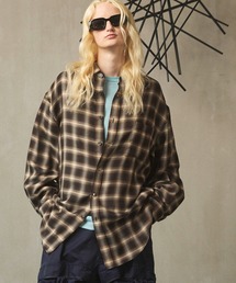 MAISON SPECIAL(]XyV)́sUNISEXtPrime-Over Ombre Check Regular Collar Shirt Coat/vCI[o[Iu`FbNM[J[VcR[gyMAISON SPECIAL/]XyVz(Vc/uEX)