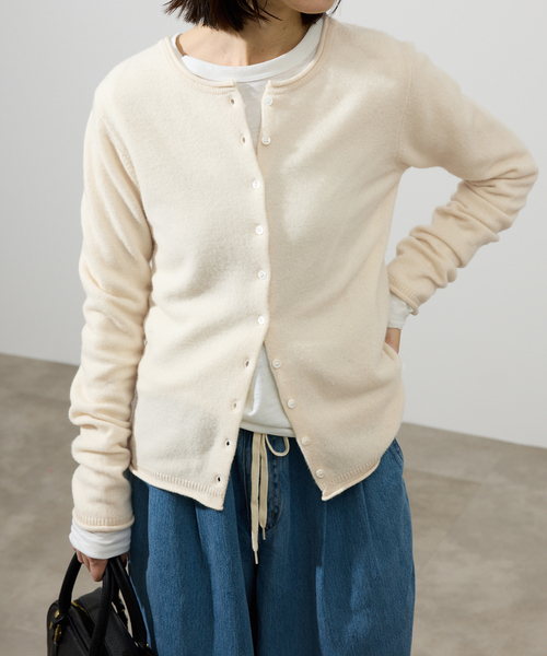 セール】echecs クルーネックカーディガン（カーディガン/ボレロ