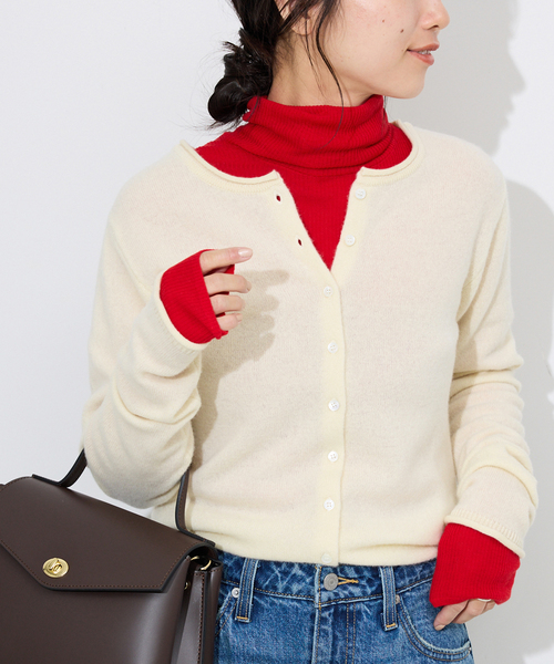 セール】echecs クルーネックカーディガン（カーディガン/ボレロ