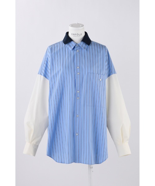 ENFOLD（エンフォルド）の「C/PEブロード ランダムフレアSHIRT（シャツ