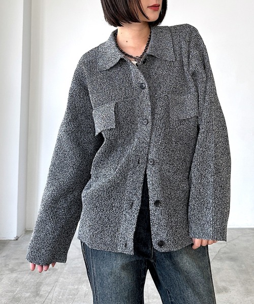 メランジニットブルゾン（ブルゾン）｜PAGEBOY（ページボーイ