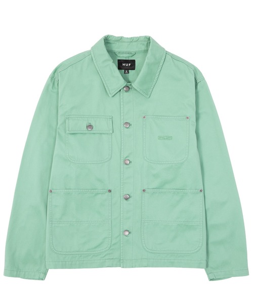 STRETCH LOGO CHORE SHACKET（その他アウター）｜HUF（ハフ）の