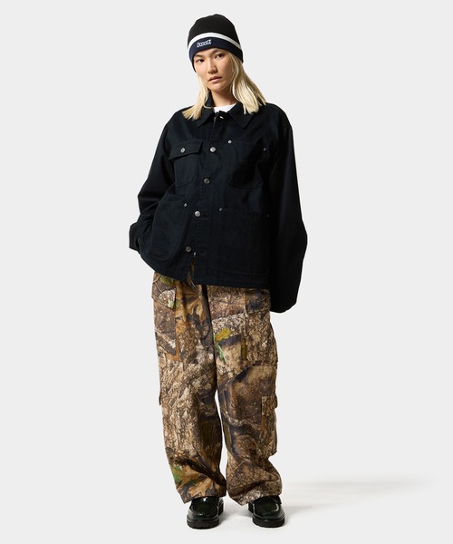 STRETCH LOGO CHORE SHACKET（その他アウター）｜HUF（ハフ）の